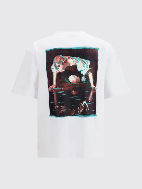 26FW 오프화이트 반팔 티셔츠 OMAA120F26JER01210 100 White - OFF WHITE