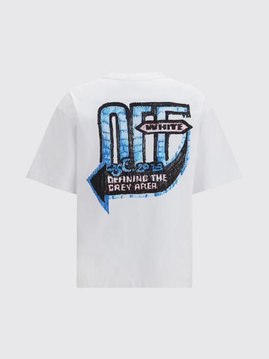 26FW 오프화이트 반팔 티셔츠 OMAA120F26JER00C10 100 White - OFF WHITE
