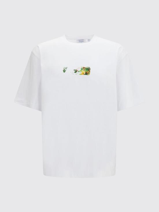 26FW 오프화이트 반팔 티셔츠 OMAA120F26JER00D10 100 White - OFF WHITE
