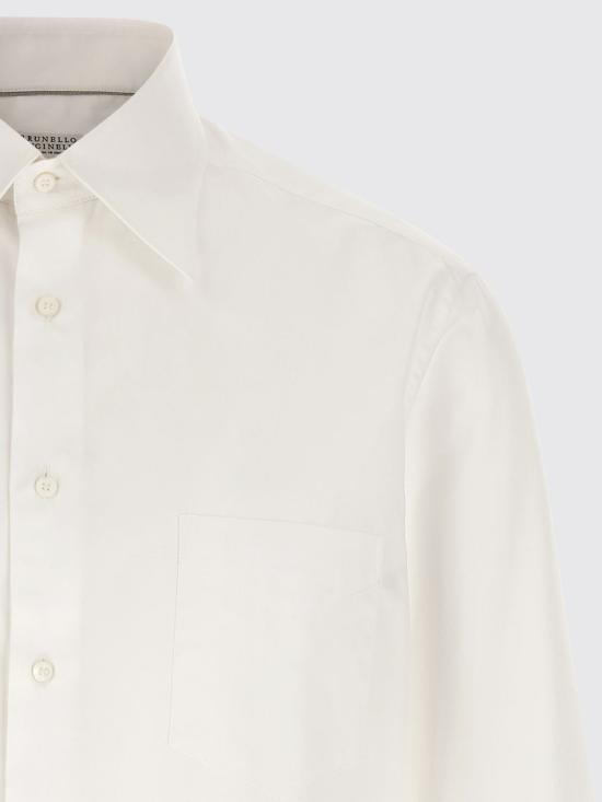 26FW 브루넬로 쿠치넬리 셔츠 MBUC40621 C159 White - BRUNELLO CUCINELLI