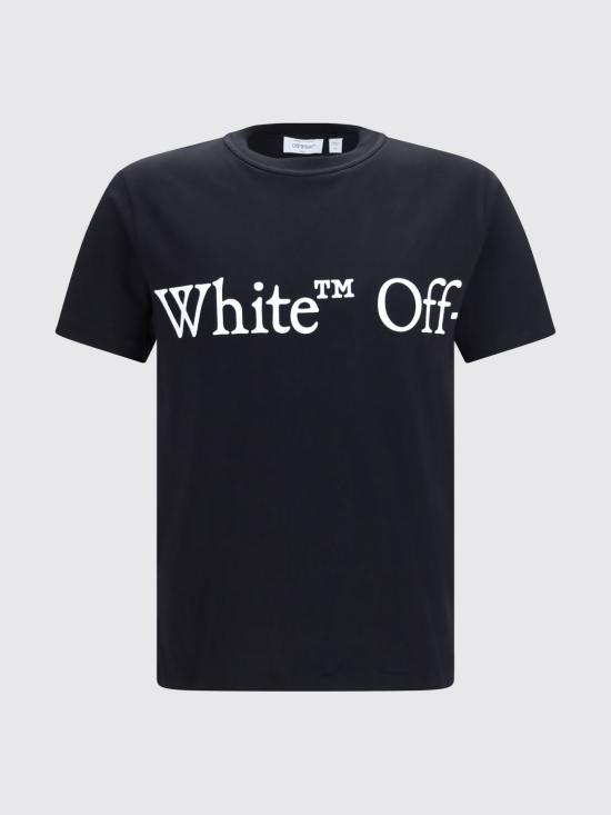 26FW 오프화이트 반팔 티셔츠 OMAA16MF26JER00G00 001 Black - OFF WHITE
