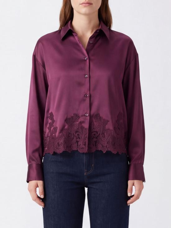 26FW 에르마노 설비노 셔츠 D492K396APNXE 92118 Burgundy