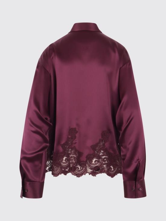 26FW 에르마노 설비노 셔츠 D492K396APNXE 92118 Burgundy - ERMANNO SCERVINO