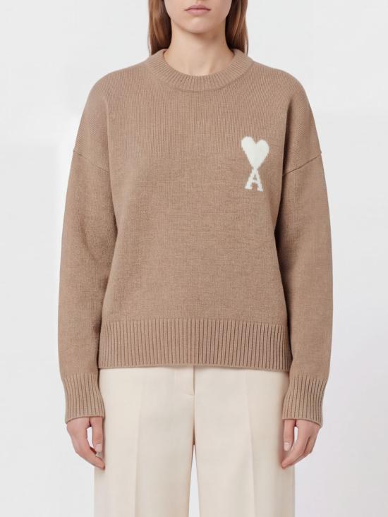 26FW 아미 ADC 크루넥 스웨터 UKS836DKN0135A 278 Beige