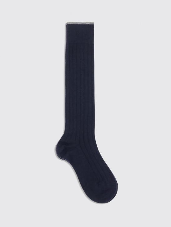 26FW 브루넬로 쿠치넬리 양말 MCS42741 CW425 Navy - BRUNELLO CUCINELLI