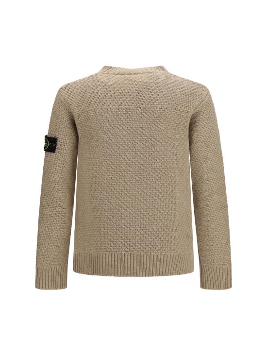 26FW 스톤 아일랜드 램스울 크루넥 니트 점퍼 L2S155100055S02A3V0M94 BISCUIT MELANGE - STONE ISLAND