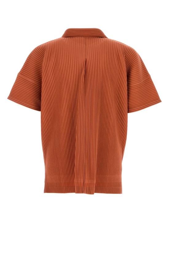 26FW 옴므 플리세 이세이 미야케 반팔 셔츠 HP68JJ081 35 ORANGE DOM - HOMME PLISSE' ISSEY MIYAKE