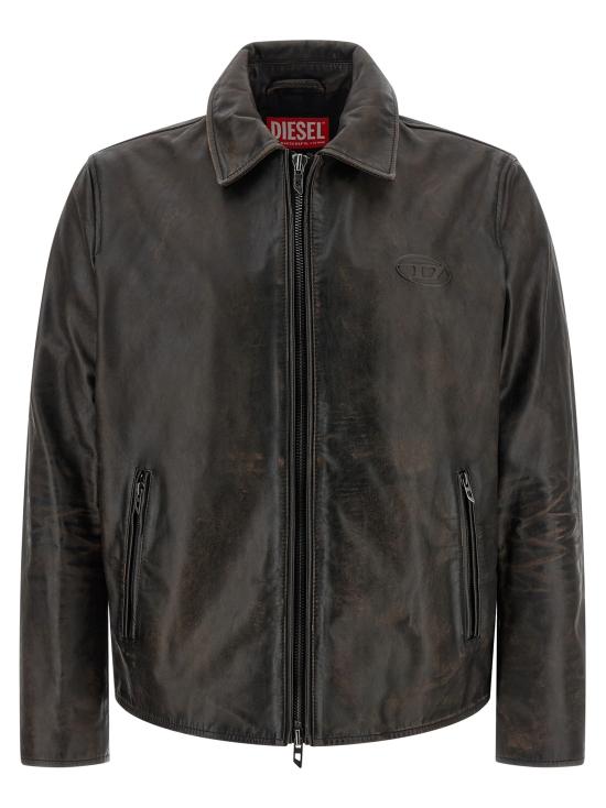 26FW 디젤 L-AMAR 자켓 A20461 0BKBR 9XX BROWN DOM
