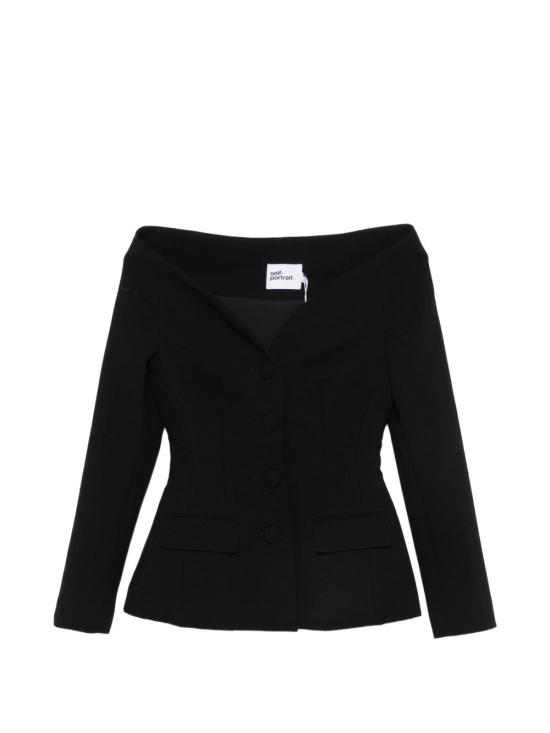 26FW 셀프 포트레이트 수트 자켓 SC26 057JA B BLACK