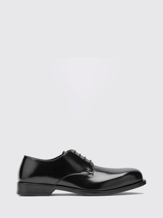 26FW 로에베 보바인 카프스킨 더비 슈즈 M816S02X32 1100 BLACK DOM