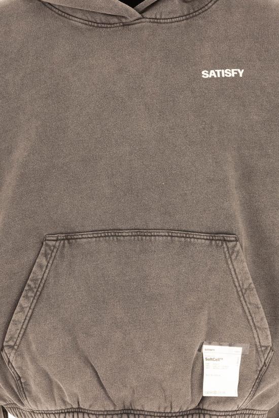 26FW 새티스파이 소프트셀 후드 11046 00A02 Grey - SATISFY