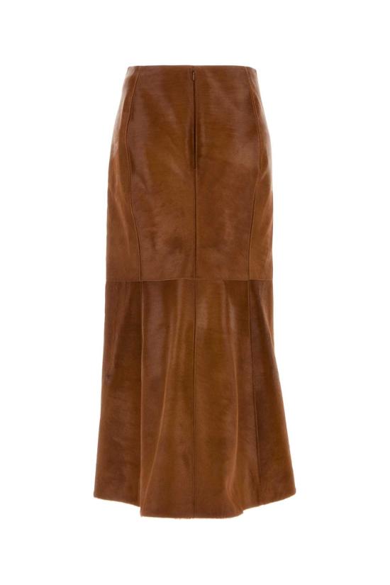 26FW 알라이아 스커트 AA9J2677L067D 710 Brown - ALAIA