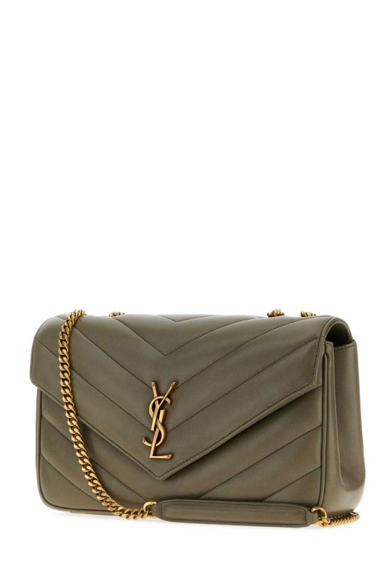 26FW 생로랑 루루 마틀라세 램스킨 미디움 숄더백 801439AAEAX 3775 Green - SAINT LAURENT