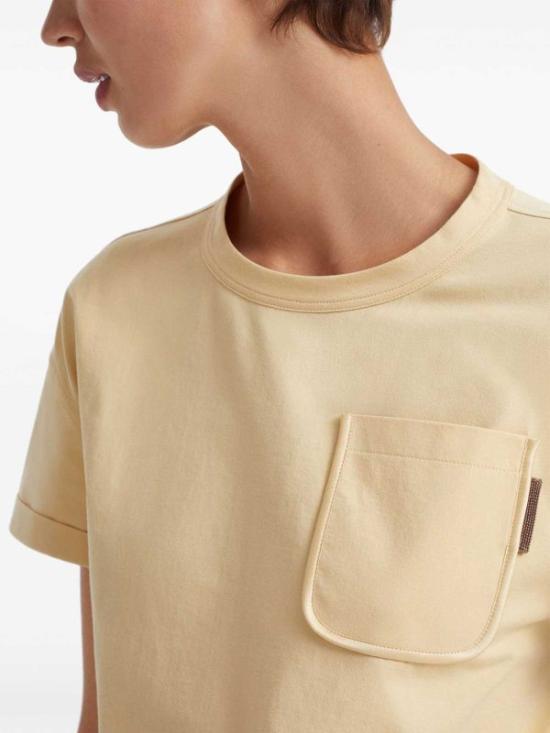  브루넬로 쿠치넬리 셔츠 i258292 YELLOW - BRUNELLO CUCINELLI