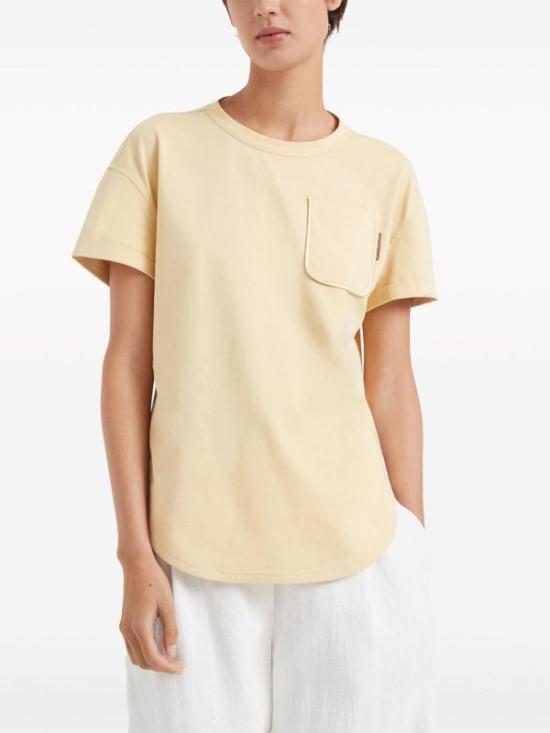  브루넬로 쿠치넬리 셔츠 i258292 YELLOW - BRUNELLO CUCINELLI