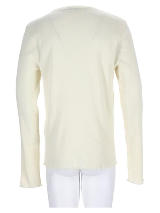 26FW 아워레가시 엘론게이티드 롱슬리브 M4266ECR CLOUDBONERIPPLERIB White - OUR LEGACY