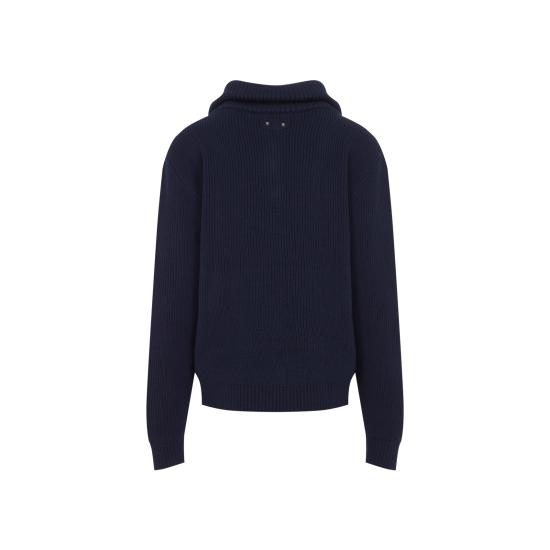 26FW 발렌시아가 집업 니트 A0092J T1809 4013 NAVY - BALENCIAGA