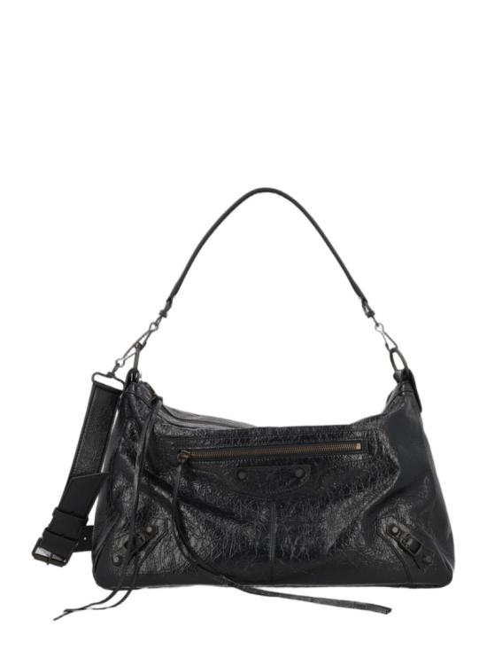 26FW 발렌시아가 르 시티 모토 미디움백 866105 2ABEK1000 Black