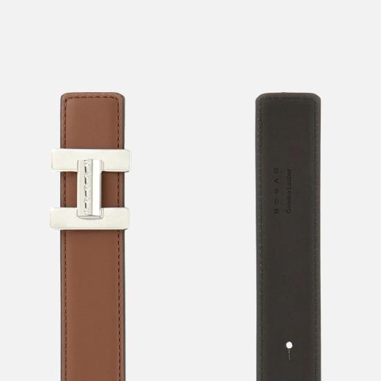 26FW 호간 벨트 KFWC01E0100GAN0P25 Brown - HOGAN