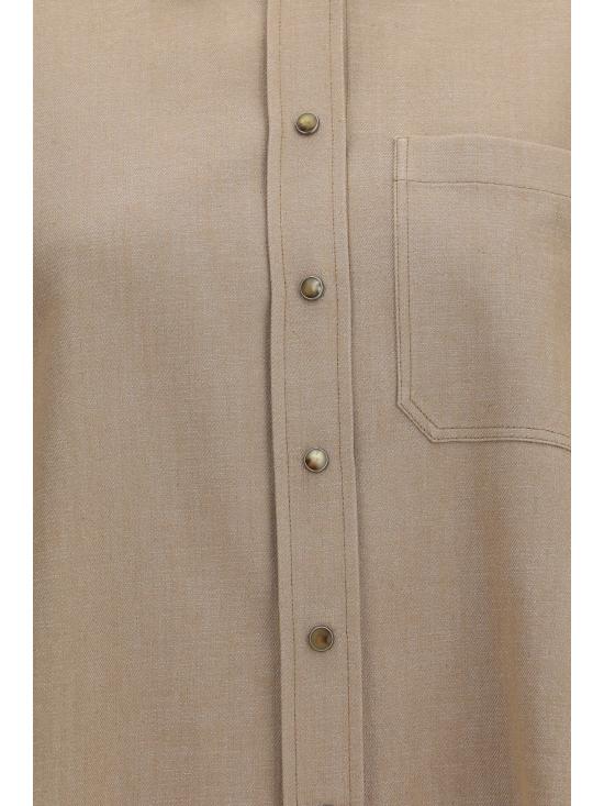 26FW 브루넬로 쿠치넬리 셔츠 MB148M1O26 C006 BEIGE - BRUNELLO CUCINELLI