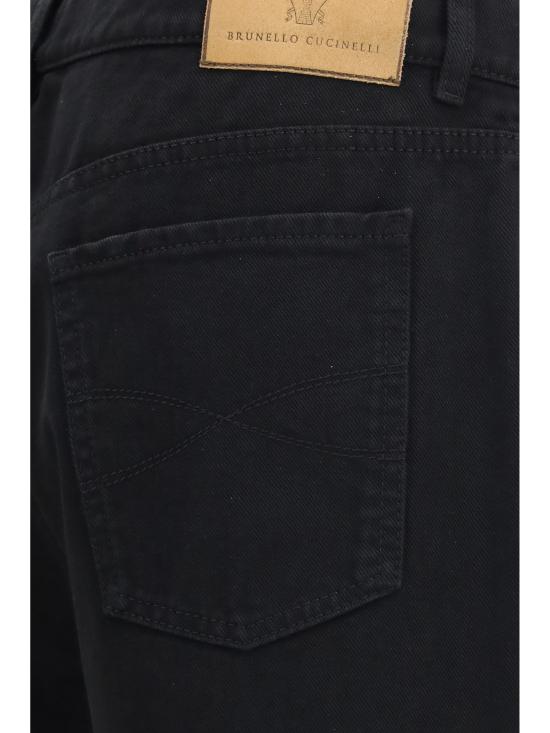 26FW 브루넬로 쿠치넬리 데님 팬츠 M237PO2090 C101 BLACK - BRUNELLO CUCINELLI