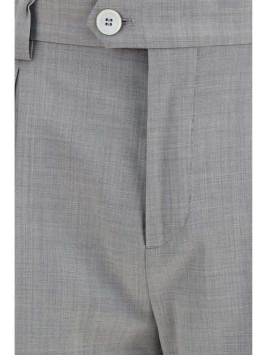 26FW 브루넬로 쿠치넬리 버진 울 다이내믹 캔버스 팬츠 MH2443030F C9100 GREY - BRUNELLO CUCINELLI