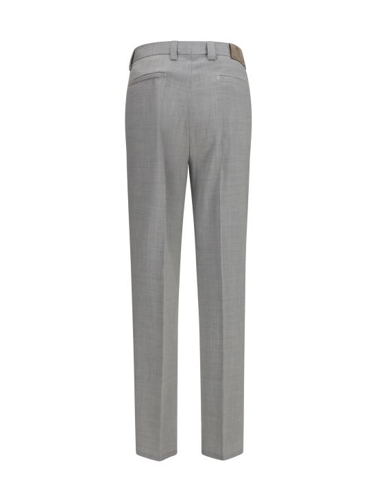 26FW 브루넬로 쿠치넬리 버진 울 다이내믹 캔버스 팬츠 MH2443030F C9100 GREY - BRUNELLO CUCINELLI
