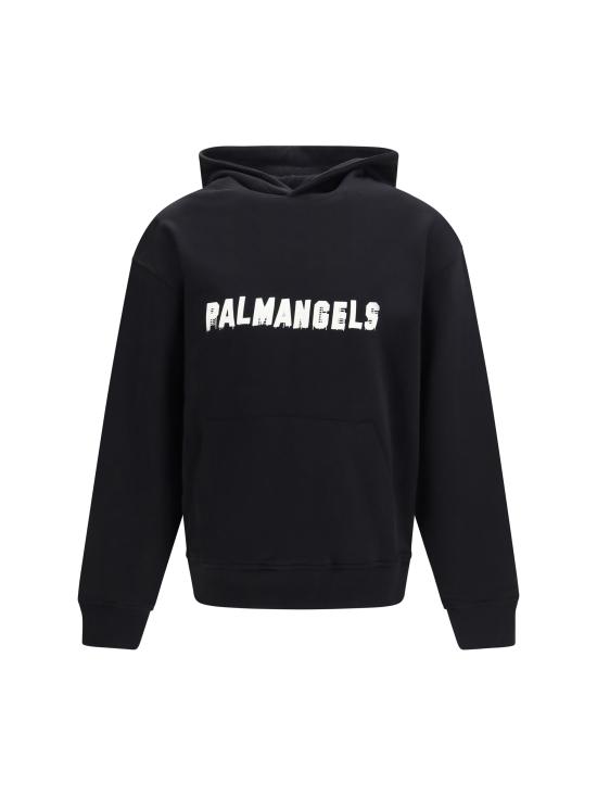 26FW 팜앤젤스 후드 티셔츠 PAMBB003FL007 1003 BLACK