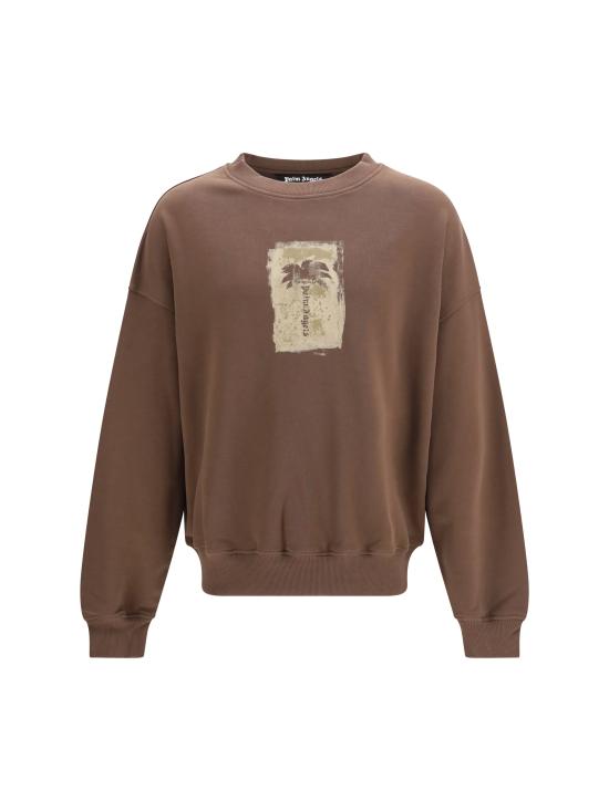 26FW 팜앤젤스 후드 티셔츠 PAMBA004FL006 6063 BROWN