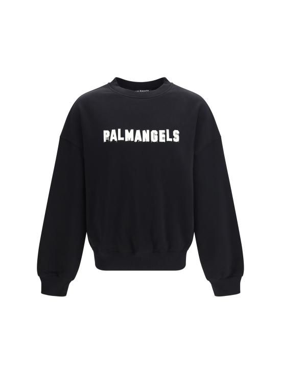 26FW 팜앤젤스 후드 티셔츠 PAMBA004FL005 1003 BLACK