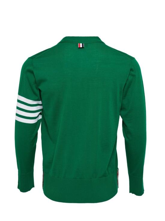 26FW 톰브라운 4바 서스테이너블 파인 메리노 울 클래식 가디건 MKC002AY1014 MED GREEN 345 - THOM BROWNE