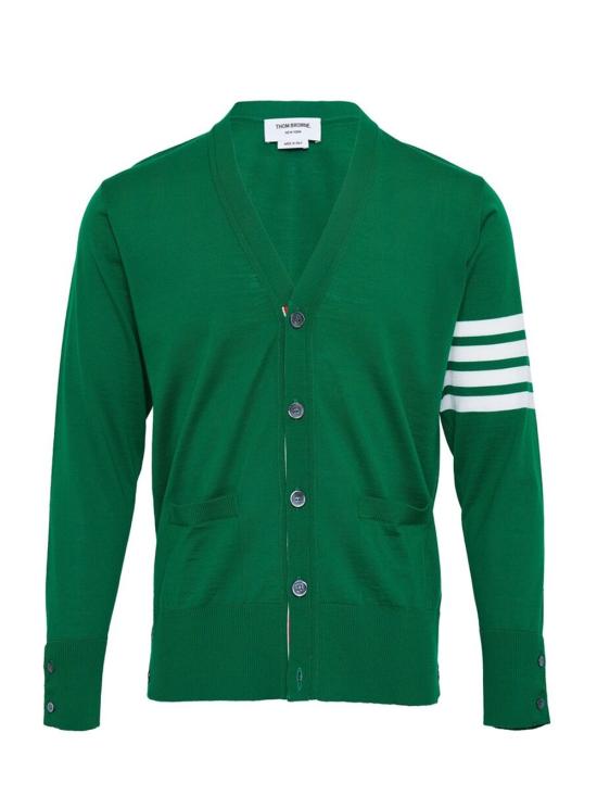 26FW 톰브라운 4바 서스테이너블 파인 메리노 울 클래식 가디건 MKC002AY1014 MED GREEN 345