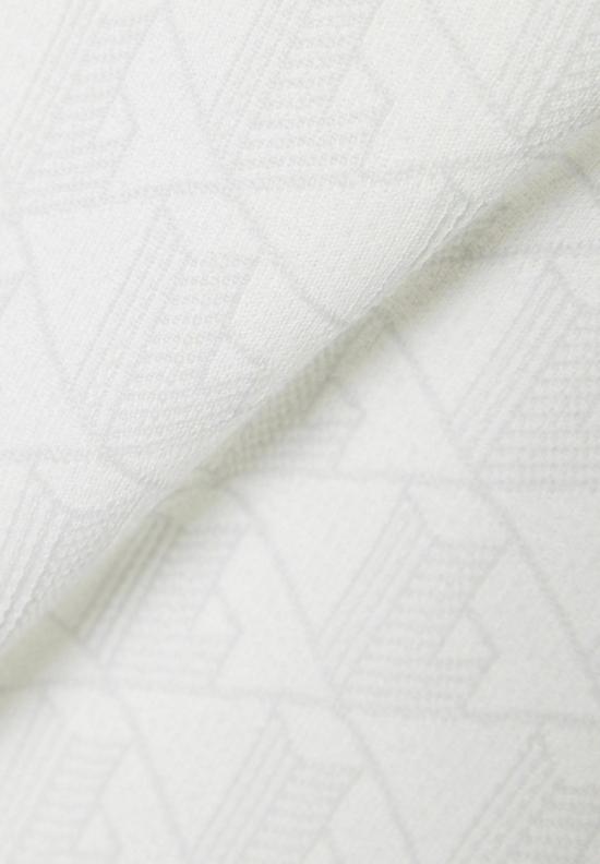 26FW 라코스테 스트라이프 칼라 모노그램 자카드 폴로 티셔츠 DH14174IW White - LACOSTE