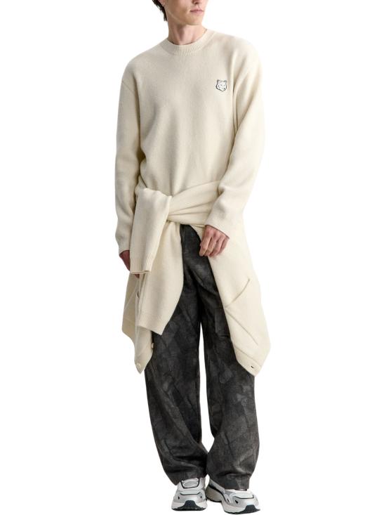 26FW 메종키츠네 스웨터 MRMKJ15KT1180 0383 ECRU - MAISON KITSUNE