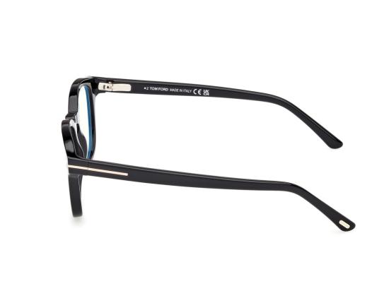 26SS 톰포드 선글라스 블랙 Ft5532-B 틴티드 클립온 아세테이트 스퀘어 - TOMFORD