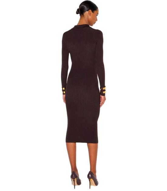 26FW 엘리자베타프랜치 숏 원피스 AM08B66E2 EV9 38 Brown - ELISABETTA FRANCHI