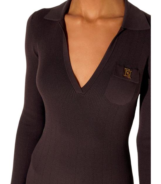 26FW 엘리자베타프랜치 숏 원피스 AM08B66E2 EV9 38 Brown - ELISABETTA FRANCHI