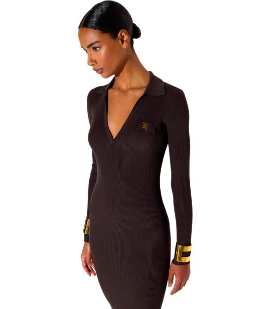 26FW 엘리자베타프랜치 숏 원피스 AM08B66E2 EV9 38 Brown - ELISABETTA FRANCHI