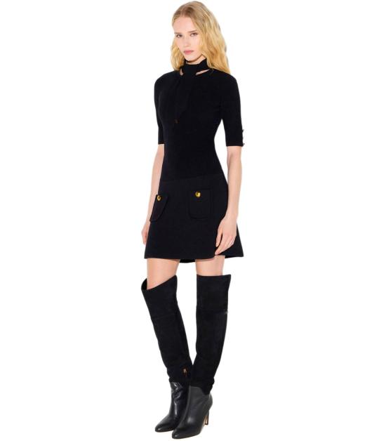 26FW 엘리자베타프랜치 숏 원피스 AM04S66E2 110 38 Black - ELISABETTA FRANCHI