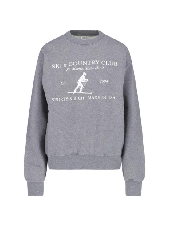 26FW 스포티앤리치 탑 ST10382000BL30HEATHER GRAY Grey