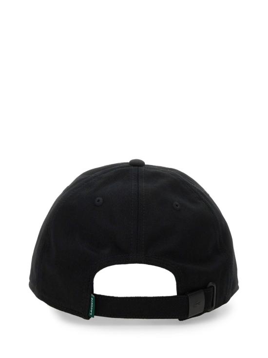 26FW 라코스테 오가닉 코튼 트윌 캡 오가닉 코튼 트윌 캡 RK0491 031 BLACK - LACOSTE