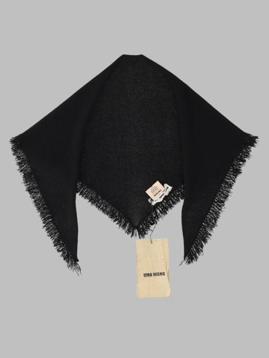 26FW 우마 왕 케이프 UK7149 UW900 BLACK