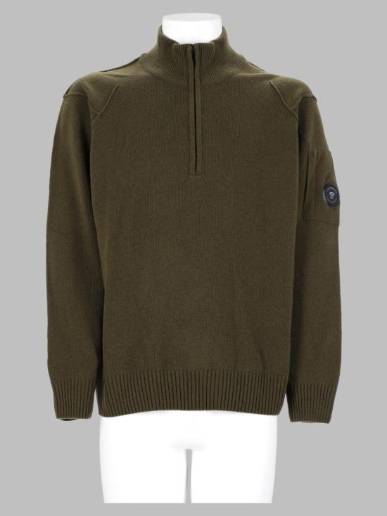 26FW 씨피 컴퍼니 집업 니트 21CMKN709A 110149A683 GREEN