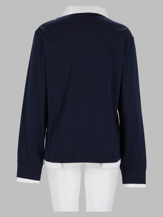 26FW 기마구아스 폴로 티셔츠 RUF2630101 63NAVY WHITE BLUE - GIMAGUAS