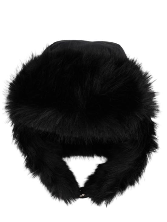 26FW 무스너클 이어플랩 캡 M36MA515W 1573 Black
