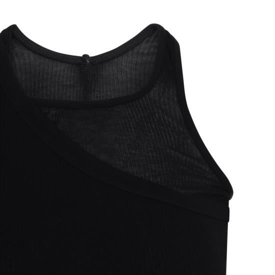 26FW 릭 오웬스 민소매 티셔츠 RP02F5203 RC 09 BLACK - RICK OWENS