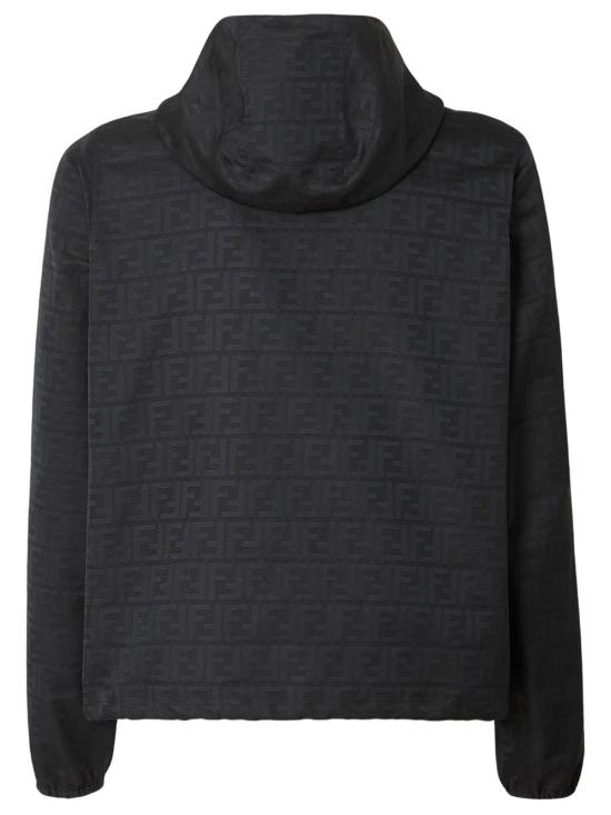 26FW 펜디 FF 모티프 나일론 프린티드 후디드 자켓 FW1463 AMYB F0QA1 NERO - FENDI