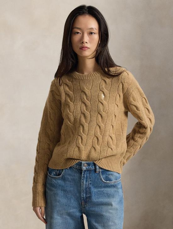 26FW 랄프 로렌 스웨터 캐시미어 소재의 Maglia Linea Dritta Cammello