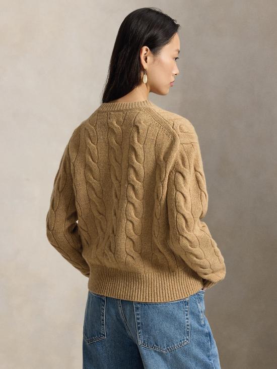 26FW 랄프 로렌 스웨터 캐시미어 소재의 Maglia Linea Dritta Cammello - RALPH LAUREN