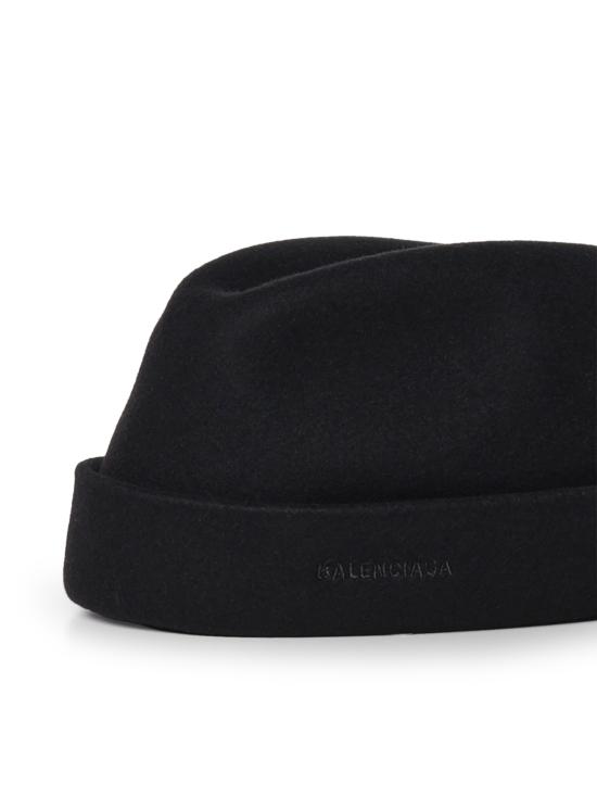26FW 발렌시아가 울 펠트 햇 A0091A 4G3B81000 BLACK - BALENCIAGA